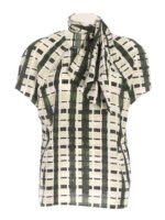 Camicia verde stampa a quadri