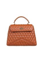 Borsa Diamond Matellasse marrone