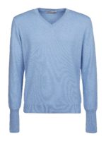 Pull A Col V - Bleu Clair