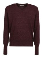 Pull A Col V - Bordeaux