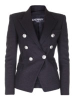 Blazer doppiopetto in cotone natte