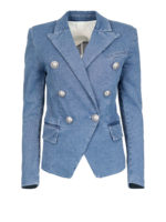Blazer doppiopetto in denim