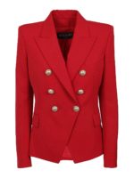 Blazer sfiancato in grain de poudre