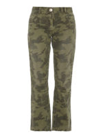 Pantaloni crop stampa camouflage