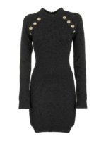 Abito corto jacquard