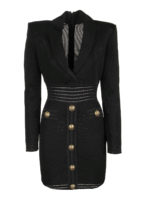 Abito stile blazer in maglia