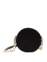Borsa a tracolla Disco in velluto