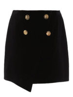 Minigonna con bottoni dorati