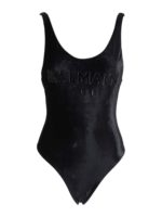 Costume intero in velluto con logo