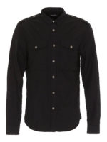 Camicia con tasche applicate e bottoni