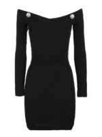 Abito off-the-shoulder in maglia