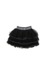 Gonna in tulle con balze nera