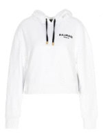 Felpa in cotone logata