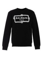 Felpa girocollo in cotone con logo