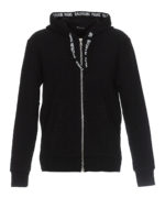 Felpa con zip e cappuccio logato