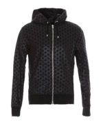 Felpa monogramma con cappuccio