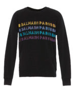 Felpa in cotone con logo multicolor