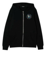 Felpa con cappuccio e logo multicolore