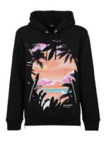 Felpa con stampa tropicale