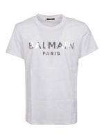 T-shirt con logo laminato