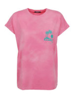 T-shirt tie-dye con logo palma