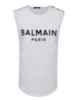 Top in cotone con stampa logo