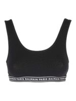 Top corto con banda logo