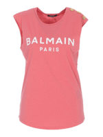 Top in cotone con stampa