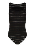 Body a righe in viscosa