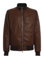 Giacca in pelle reversibile