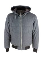 Piumino in lana grigia