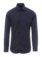 Camicia blu in cotone