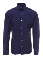 Camicia in popeline di cotone blu