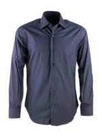 Camicia bottoni tono su tono blu
