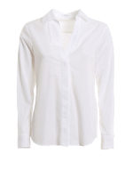 Camicia in cotone con scollo V