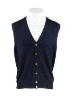 Gilet scollo a V blu