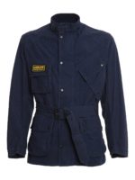 Giacca in cotone con cintura e tasche