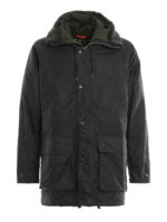 Parka Fenton con cappuccio in cotone cerato