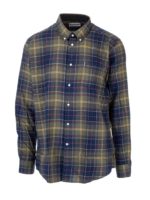 Camicia sartoriale tartan 4 blu
