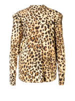 Blusa con stampa animalier