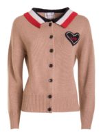 Cardigan con applicazioni