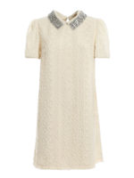 Vestito con ricamo fil coupe