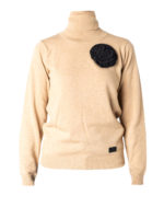 Maglia a collo alto in misto lana e cashmere