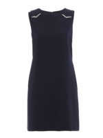 Vestito blu scuro con cristalli