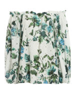 Blusa in sangallo con stampa fiori