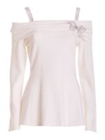 Maglia con scollo bardot