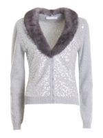 Cardigan in lana misto cashmere