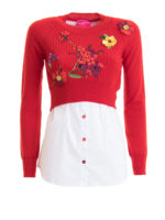 Maglia in lana con camicia