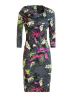 Abito in lana con fantasia floreale