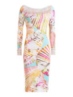 Abito in viscosa stampa conchiglie